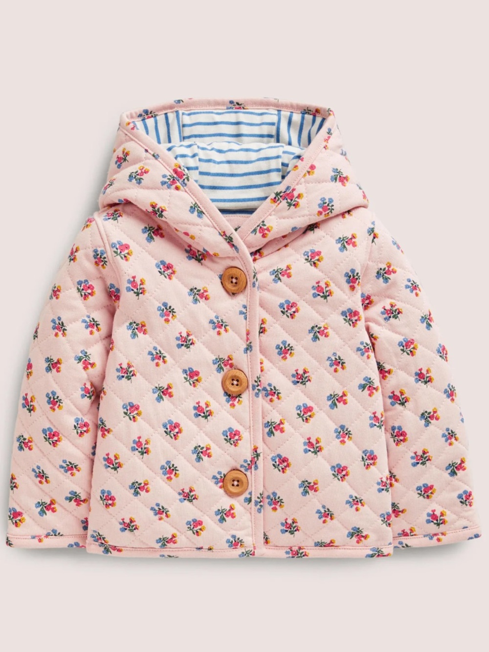 Baby Boden Floral Quilted Jacket - Picture 1 of 6